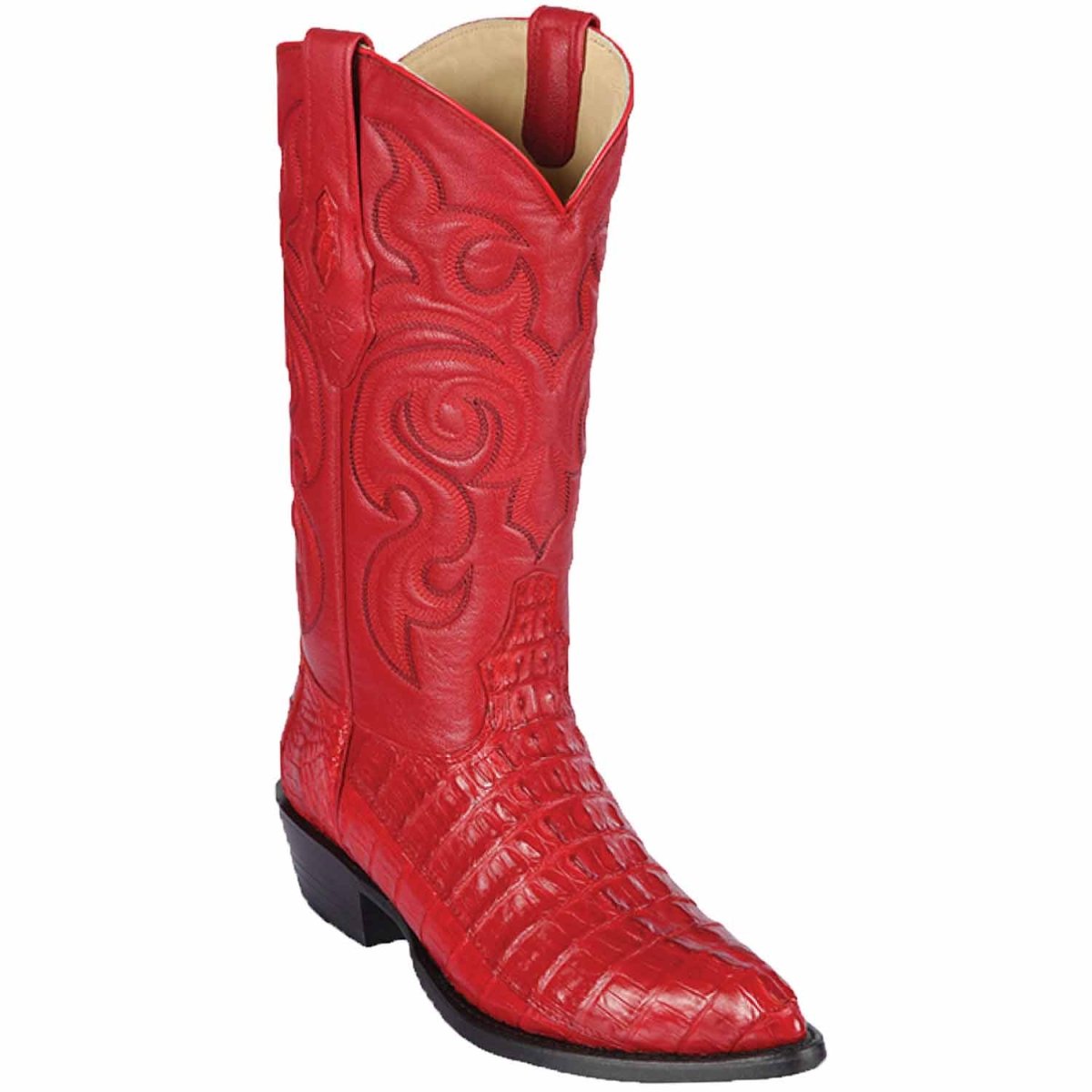 Botas de Cocodrilo Caiman Cola Original Horma Puntal Color Cognac - Wild West Boots
