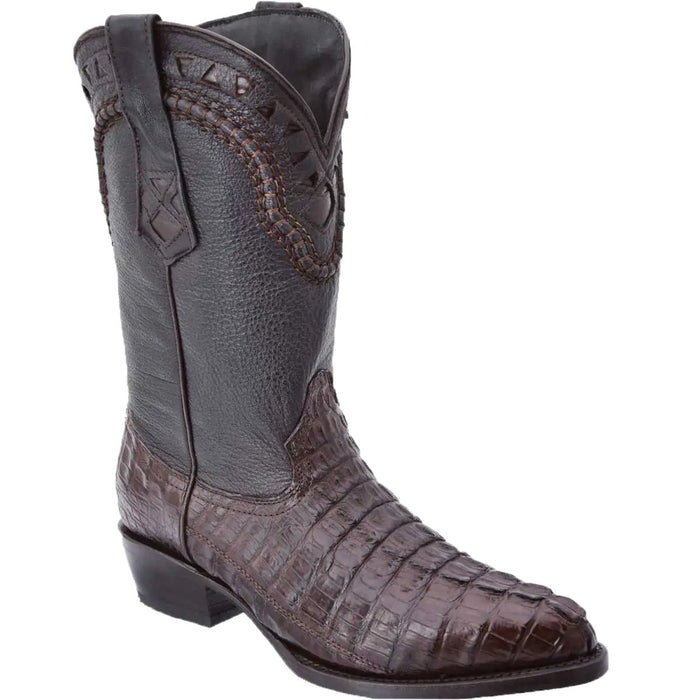 Botas de Cocodrilo Caiman Cola Original Horma Puntal