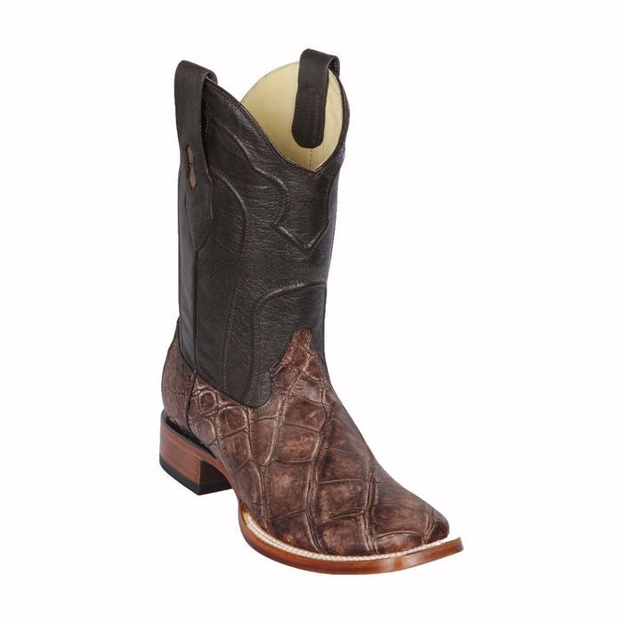 Botas de Cocodrilo Caiman Lomo Horma Amplia