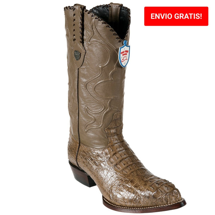 Botas de Cocodrilo Caiman Lomo Horma Puntal