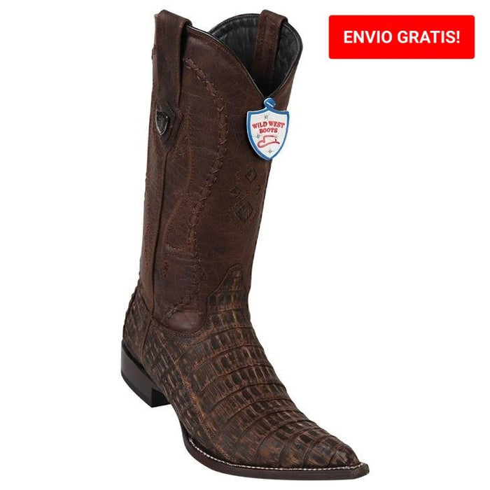 Botas de Cocodrilo Caiman Panza Original Horma 3X Aladino
