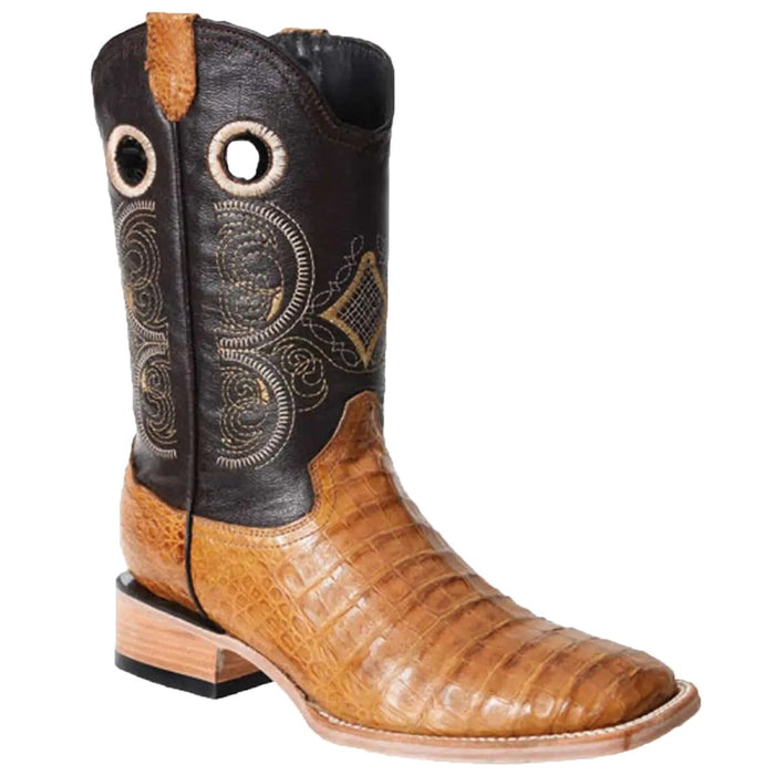 Botas de Cocodrilo Caiman Panza Original Horma Rodeo