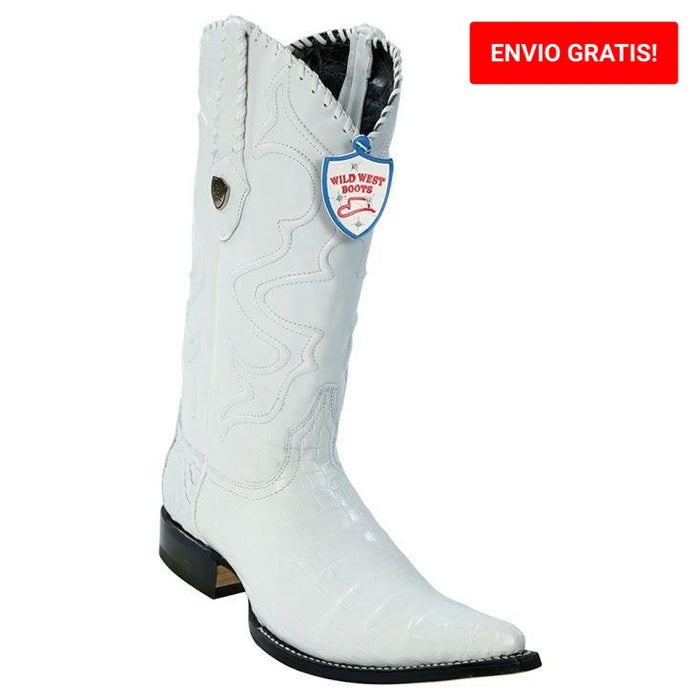 Botas de Cocodrilo Caiman Panza Punta 3X Aladino