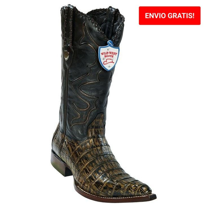 Botas de Cocodrilo Caiman Panza Punta 3X Aladino