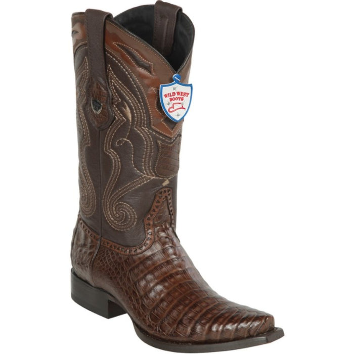 Botas de Cocodrilo Caiman Panza Punta Recortada