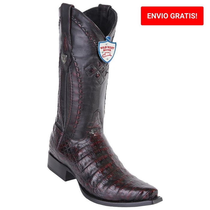 Botas de Cocodrilo Caiman Panza Punta Recortada