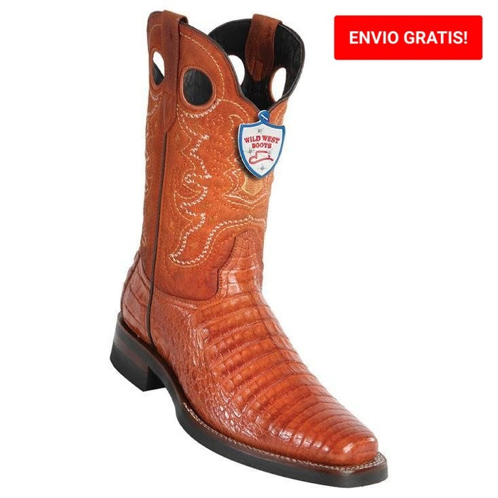 Botas de Cocodrilo Caiman Panza Rodeo Suela Hule