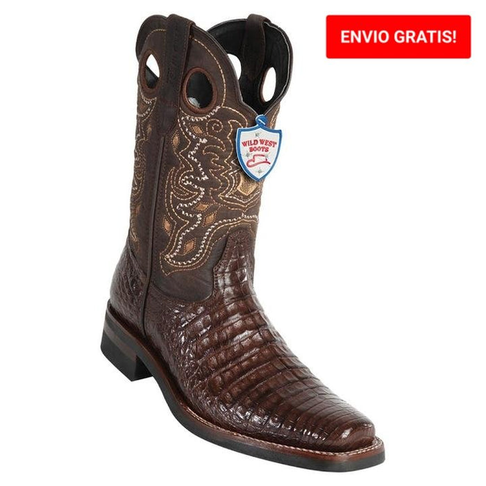 Botas de Cocodrilo Caiman Panza Rodeo Suela Hule