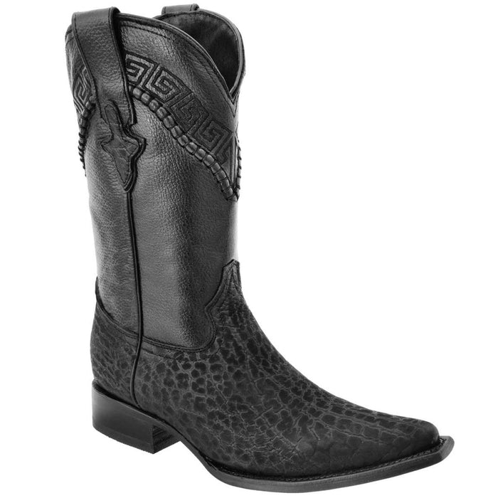 Botas de Cuello de Toro Original Horma 3X Aladino Color Negro WD