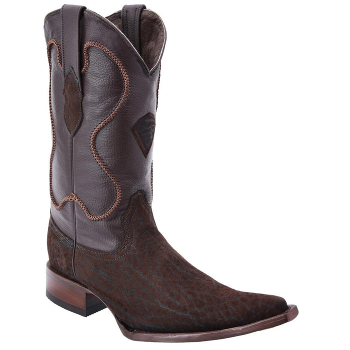 Botas de Cuello de Toro Original Horma 3X Aladino Color Cafe WD