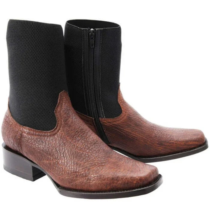 Botas de Cuello de Toro Original Horma Europea con Zipper Color Cafe WD