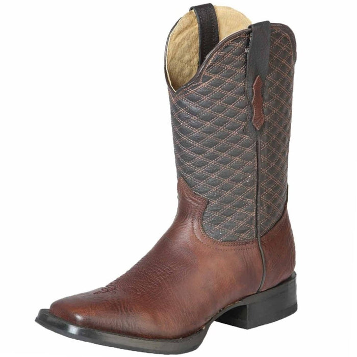 Botas de Cuello de Toro Original Horma Rodeo Color Cafe GEN