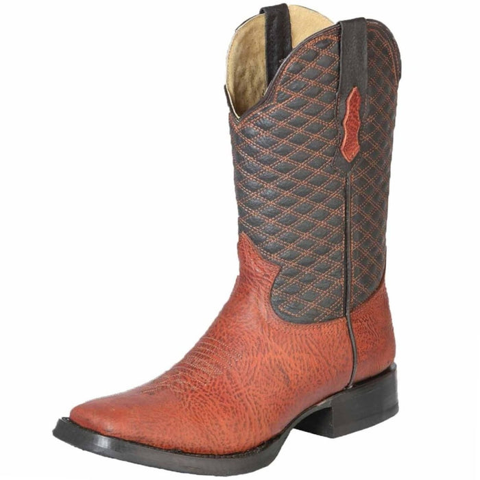 Botas de Cuello de Toro Original Horma Rodeo Color Cognac