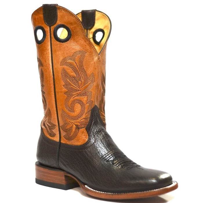 Botas de Cuello de Toro Original Redhawk Horma Cuadrada Chocolate