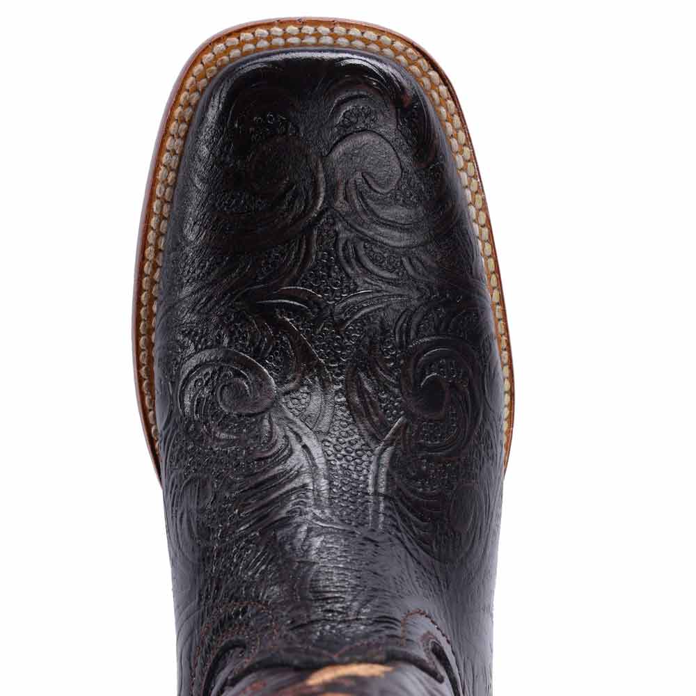 Botas de Cuero Cincelado Horma Rodeo para Mujer Color Cafe JB-16-09CAF