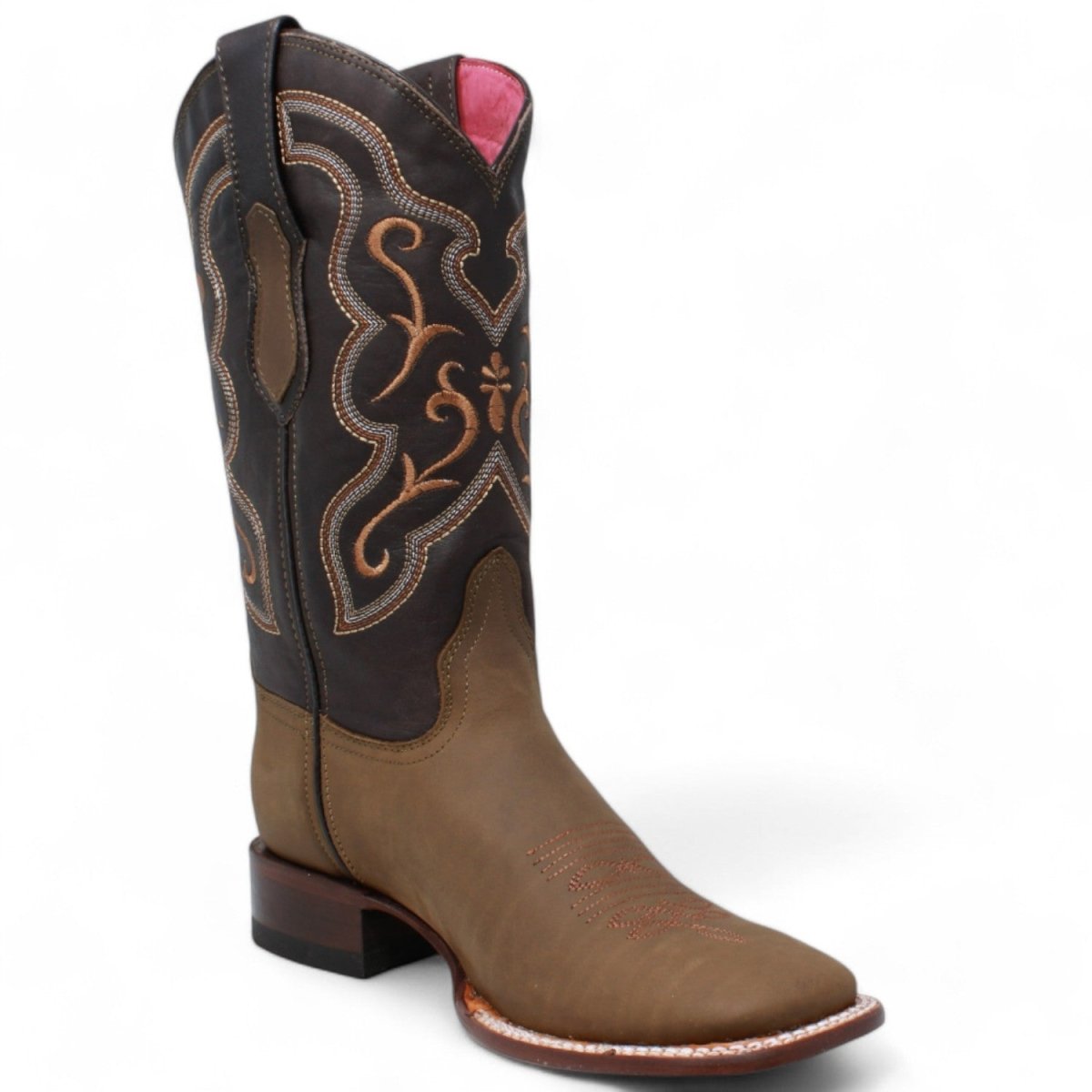 Botas de Cuero Grasso para Mujer en Horma Rodeo Q3225459