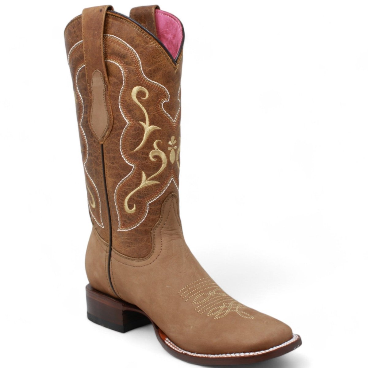 Botas de Cuero Grasso para Mujer en Horma Rodeo Q3226231