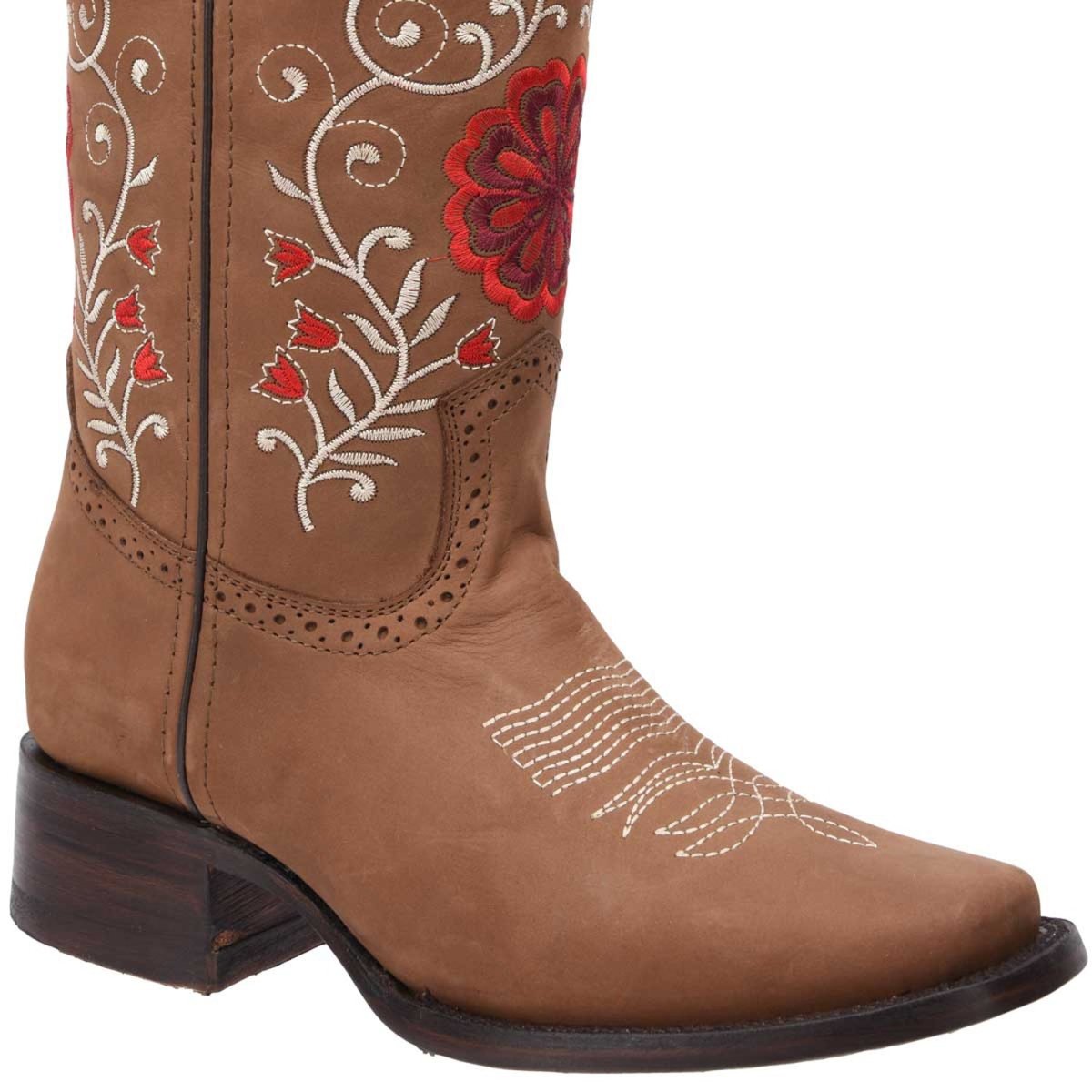 Botas de Cuero Horma Rodeo Crazy para Mujer WD-497