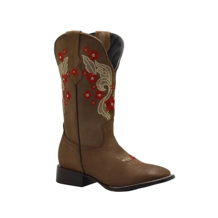 Botas de Cuero Horma Rodeo para Mujer Color Arena JB-STEPHANIESAND