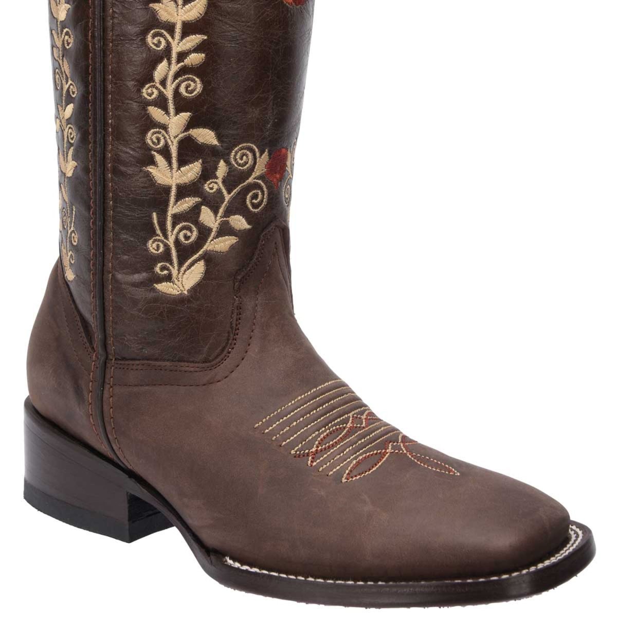 Botas de Cuero Horma Rodeo para Mujer WD-479