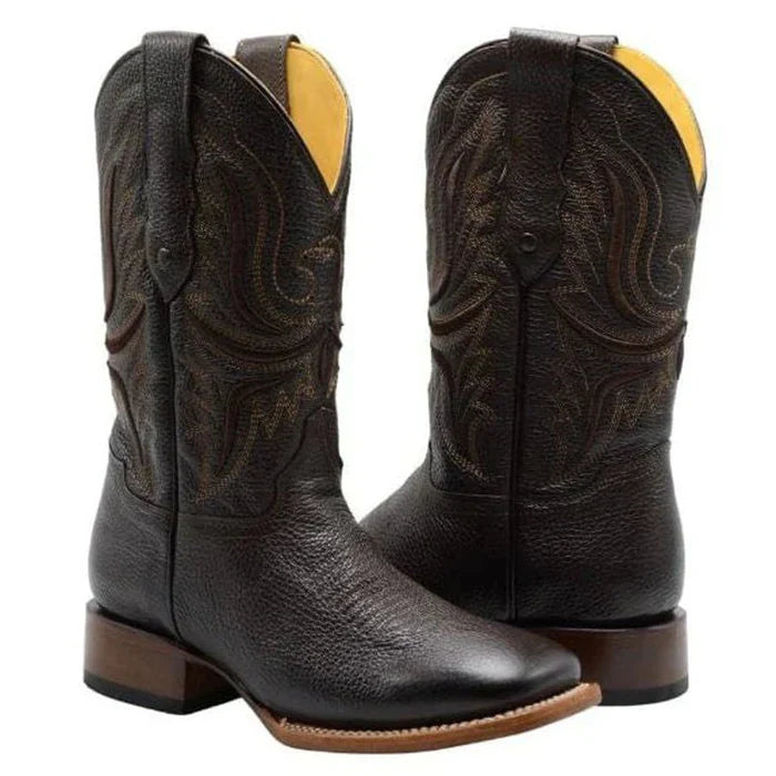 Botas de Cuero Original Horma Rodeo Color Chocolate JB – ParaHombreUSA