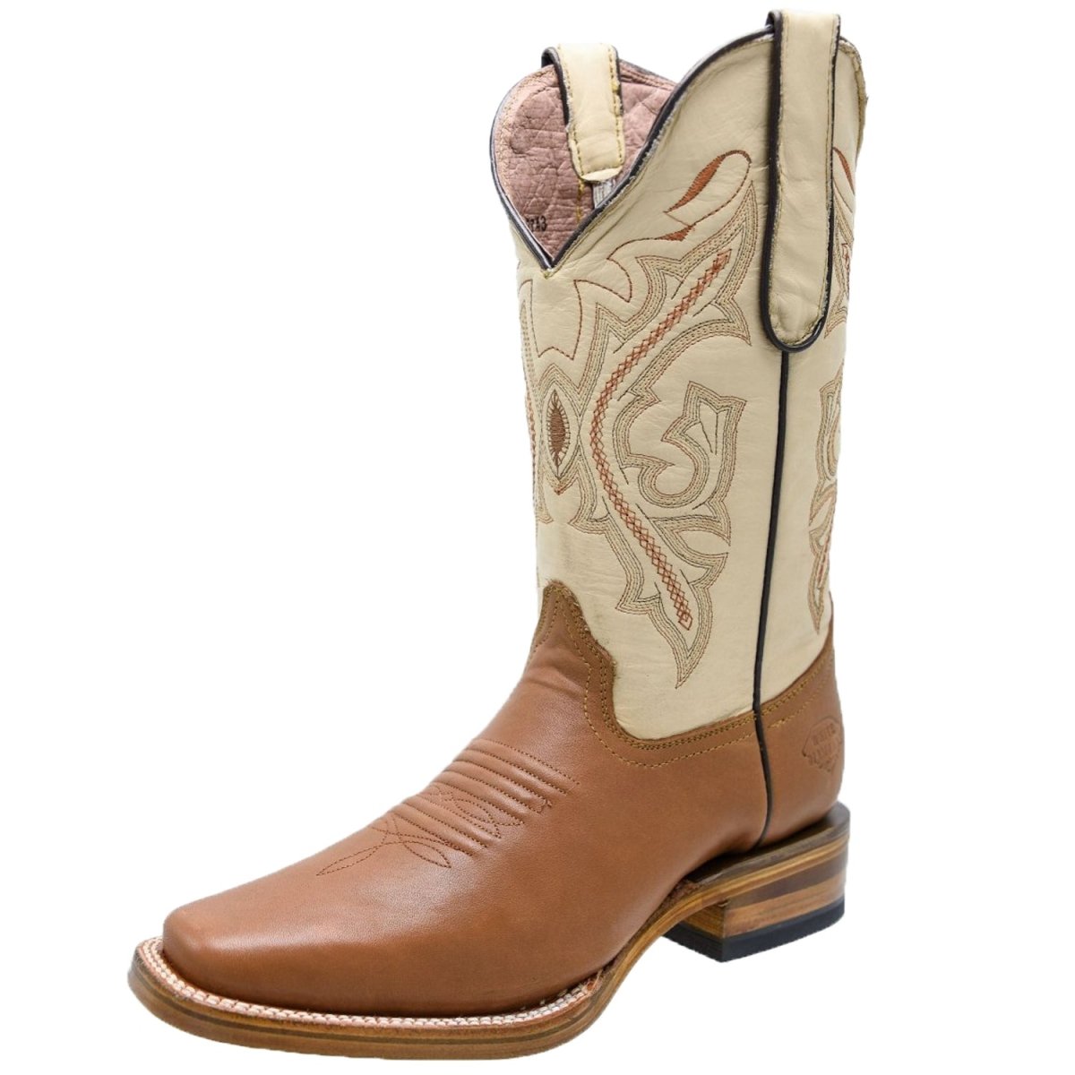 Botas de Cuero Original Horma Rodeo para Mujer Color Miel WD-521
