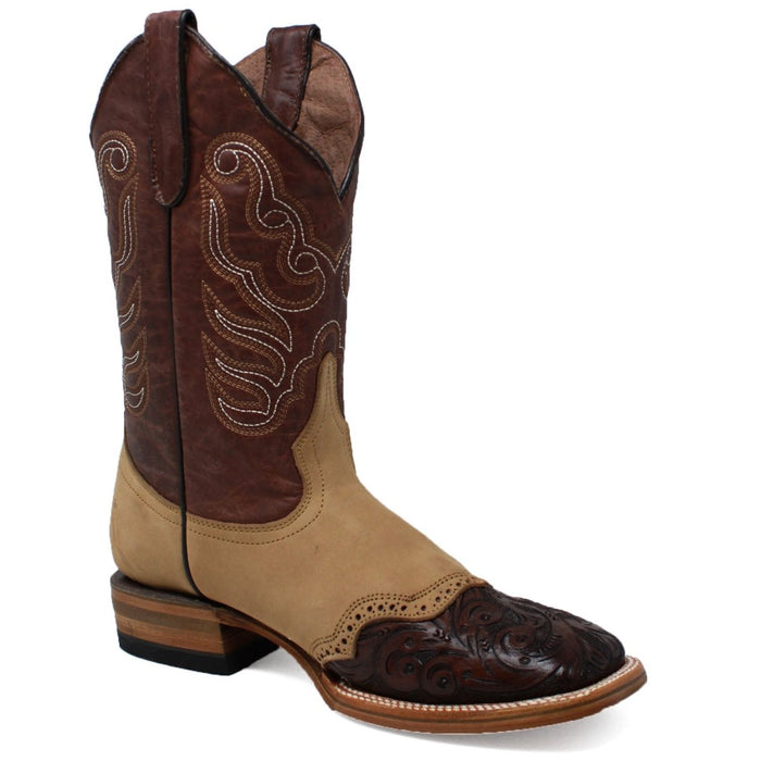 Botas de Cuero Punta Cincelada Original Horma Rodeo WD