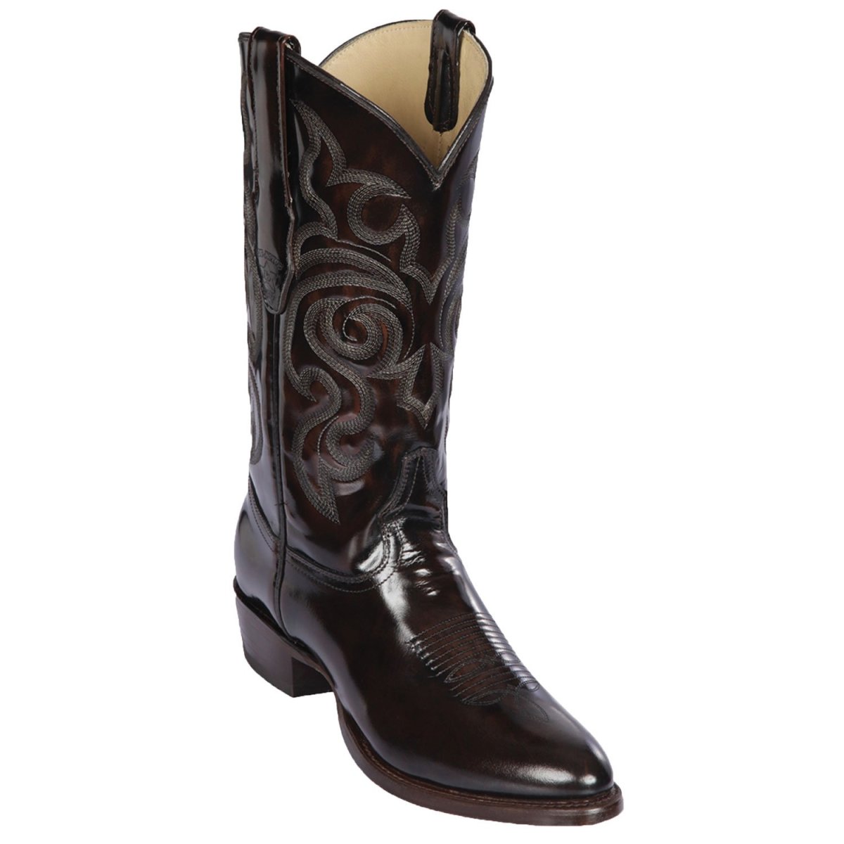Botas de Cuero Vaqueras con Acabado Camaleon LAB-654207