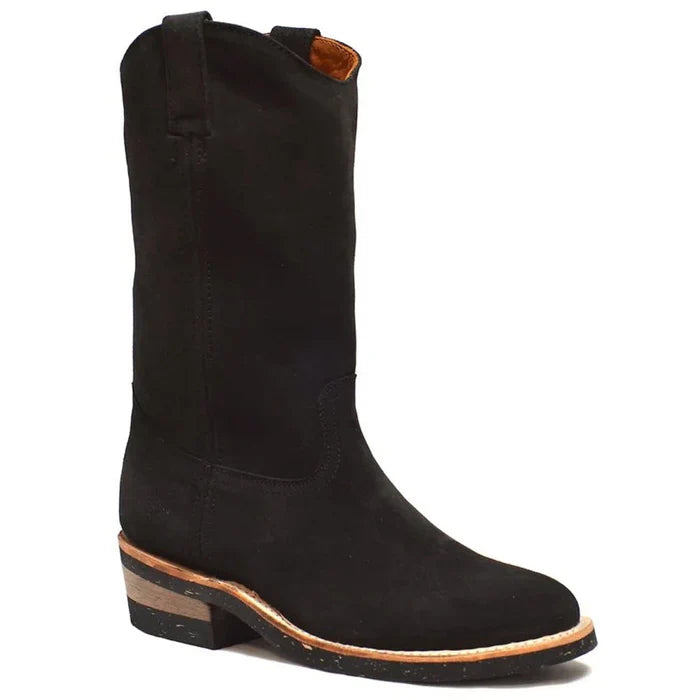Botas de Gamuza Original Redhawk Horma Redonda Color Negro