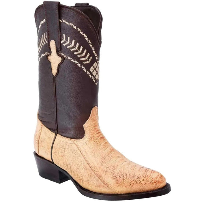 Botas de Pata de Avestruz Original Horma Puntal