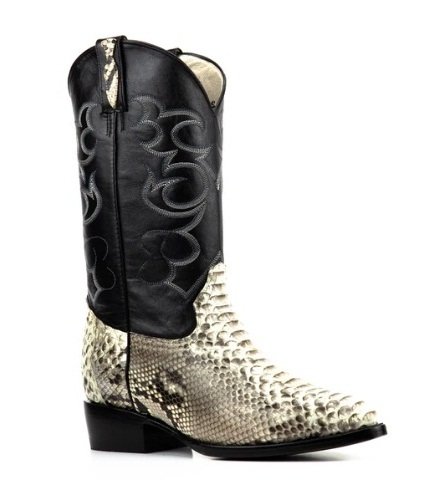 Botas de Pitón en Piel Original Horma Oval