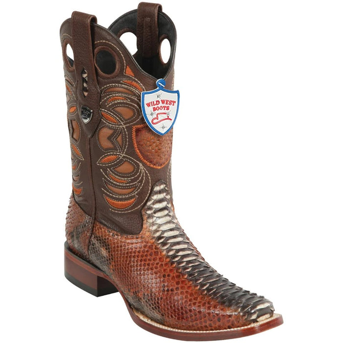 Botas de Piton Original con Horma Rodeo Cuadrada WW