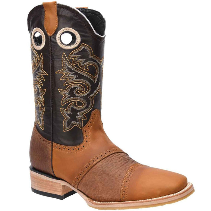 Botas De Tiburon Grabado Con Antifaz Horma Rodeo