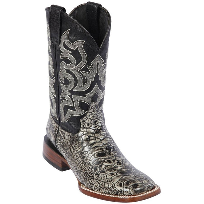 Botas de Tortuga Grabada Horma Rodeo Cuadrada