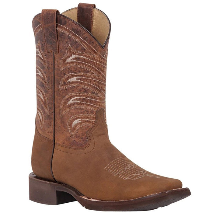 Botas Vaqueras de Cuero Crazy Horma Rodeo Texas Color Tan GEN