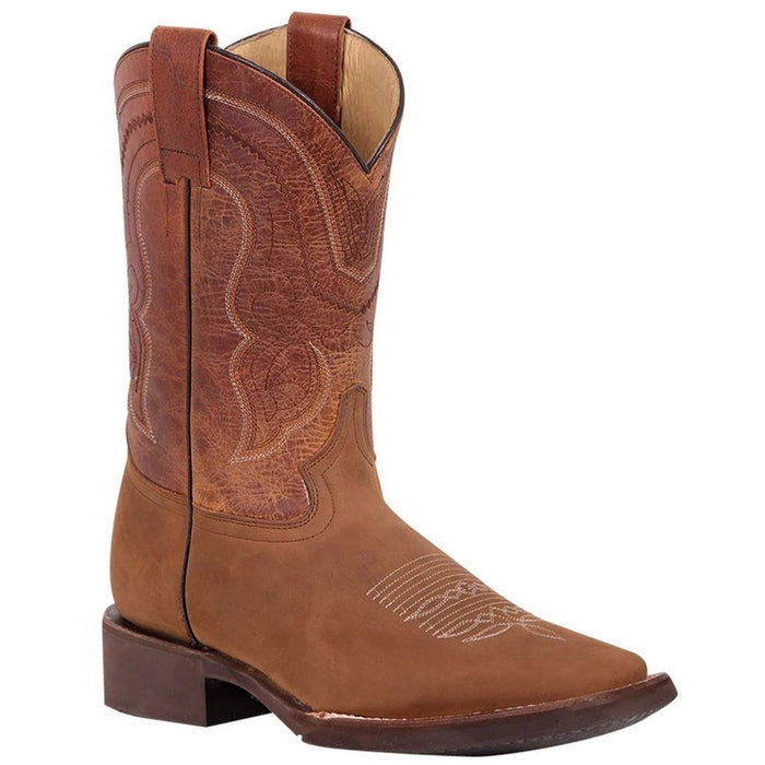 Botas Vaqueras de Cuero Crazy Horma Rodeo Texas Color Tan GEN
