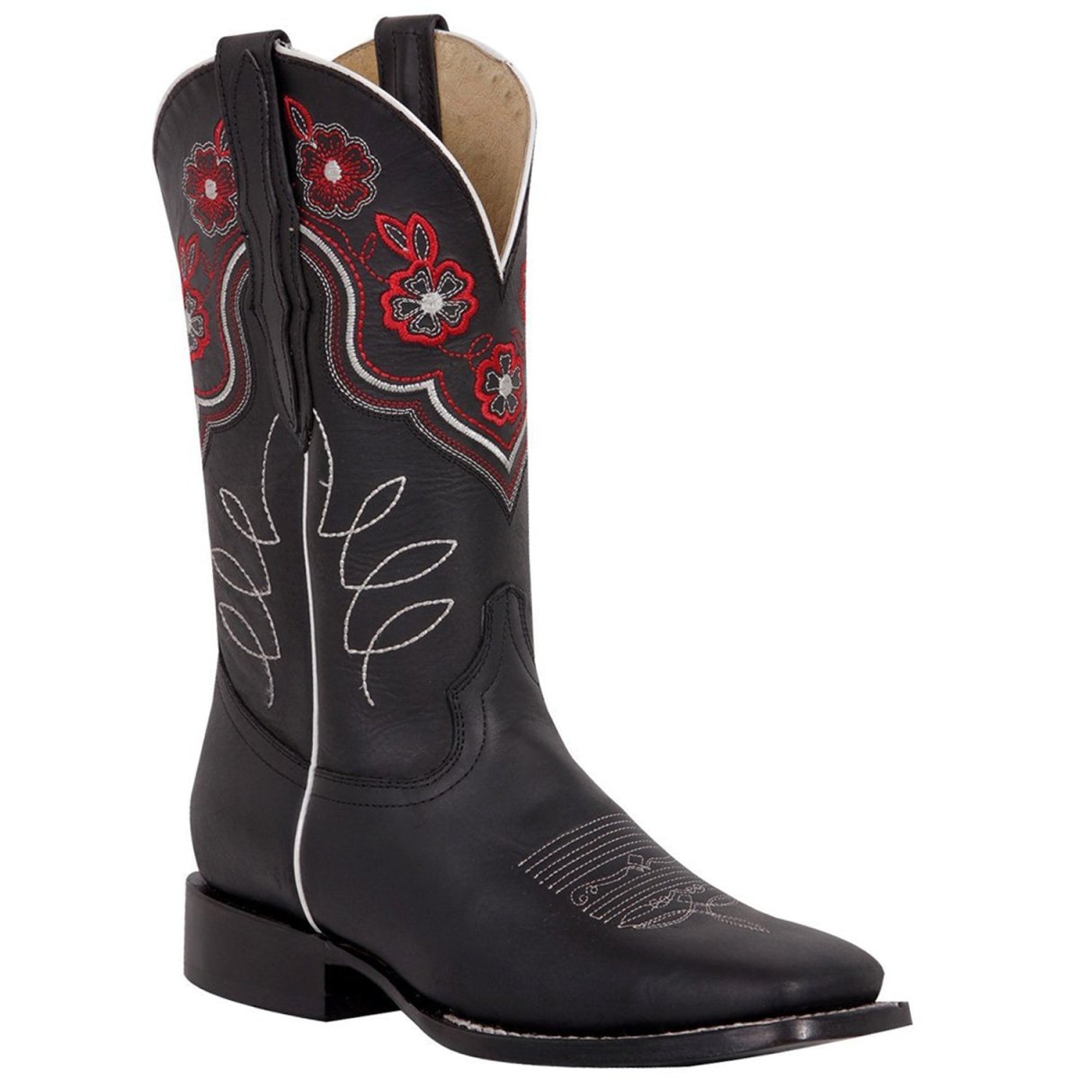 Botas de Cuero Crazy Original para Mujer en Horma Rodeo Color NegroGEN-42977