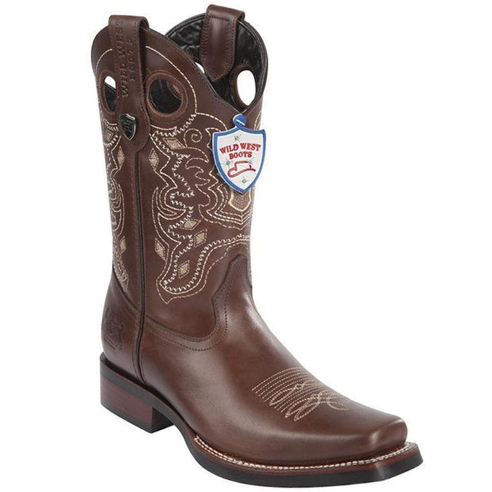 Botas Vaqueras de Cuero en Horma Rodeo y Suela de Hule