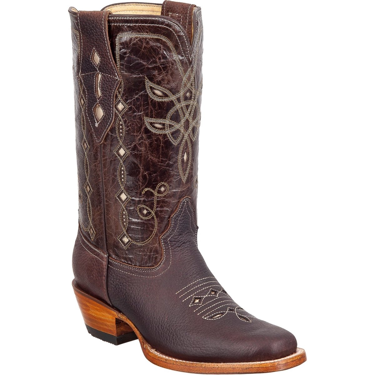 Botas Vaqueras de Cuero Rodeo para Dama ROD-D04-Choco