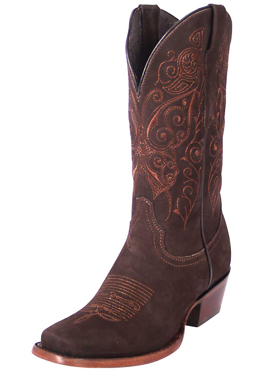 Botas de Gamuza Original para Mujer en Horma Rodeo GEN-122489
