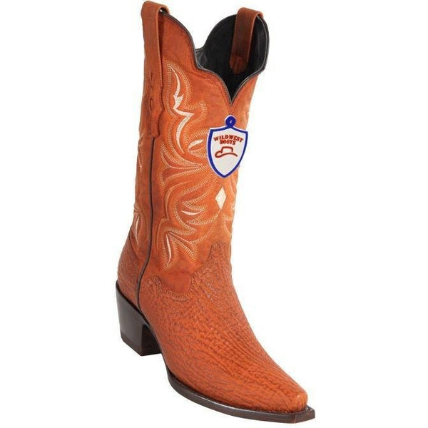 Bota Vaqures - Botas Vaqueras de Tiburon Original en Punta Recortada para Dama WW-2349303