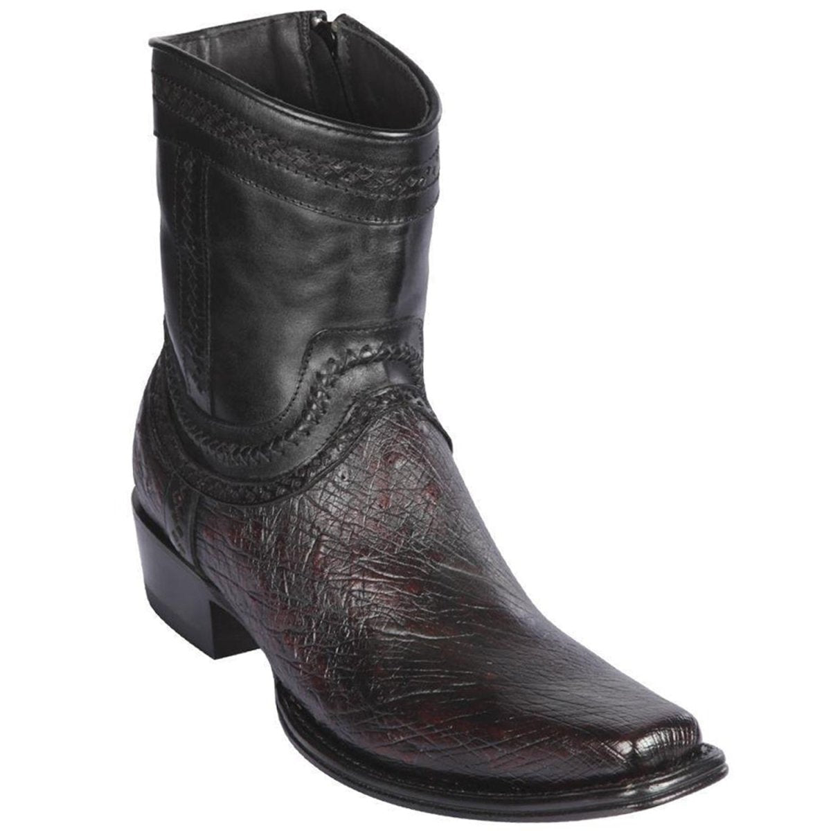 Botines de Panza de Avestruz Original Punta Europea LAB-76B9718