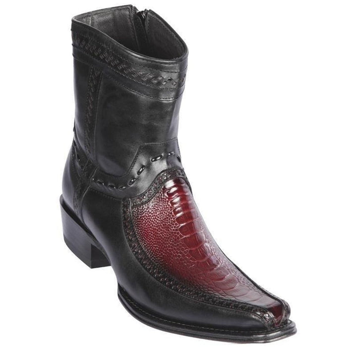 Botín Avestruz Pata con Venado Punta Europea