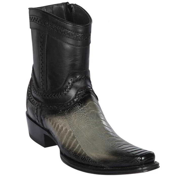 Botin Avestruz Pata Original Punta Europea LAB
