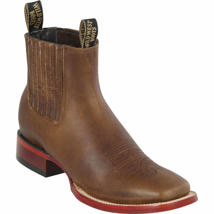 Botines Charros de Cuero Rage Punta Cuadrada