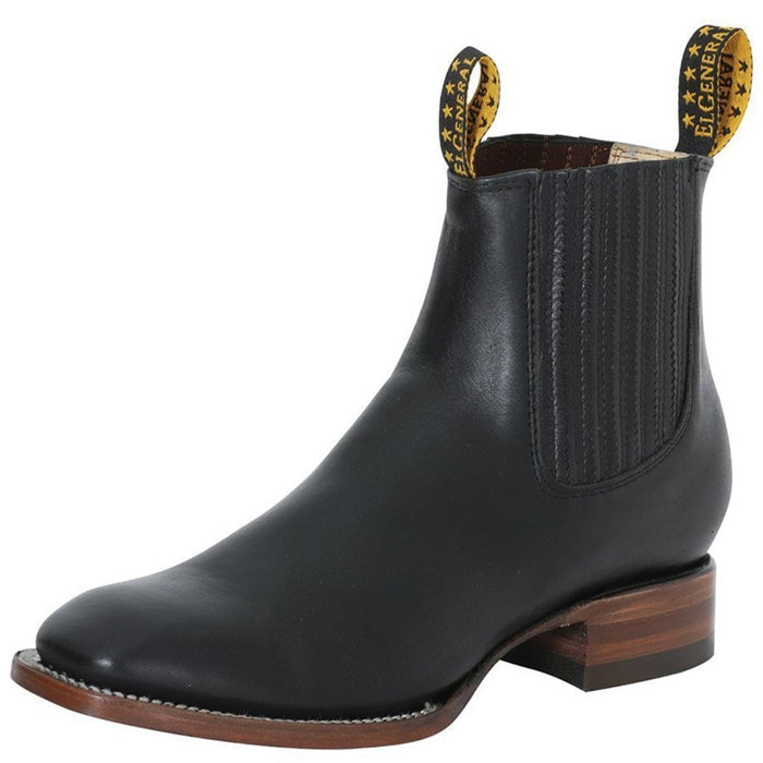 Botines Charros Cuero Vacuno El General Punta Cuadrada GEN