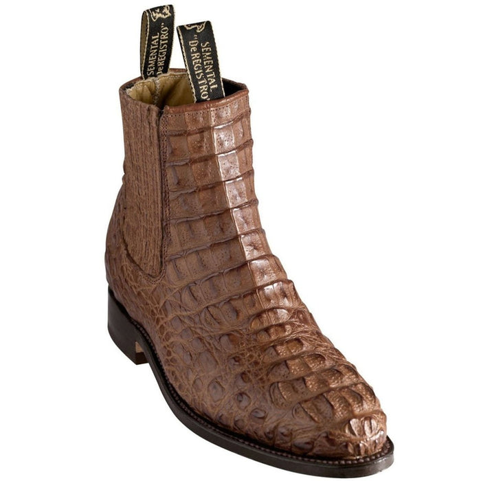 Botines Charros de Cocodrilo Caiman Original Color Cognac BUF