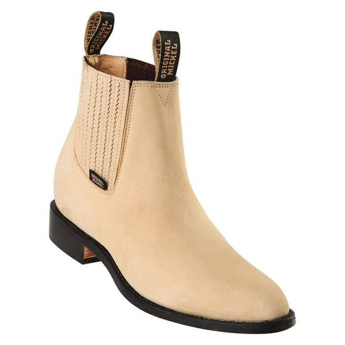 Botines Charros de Gamuza Original Color Arena