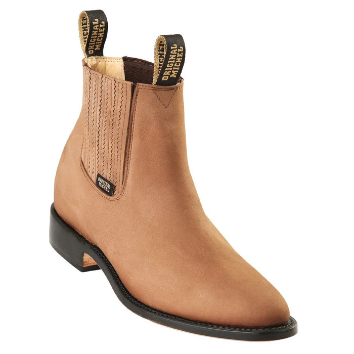 Botines Charros de Gamuza Original Color Taupe OM