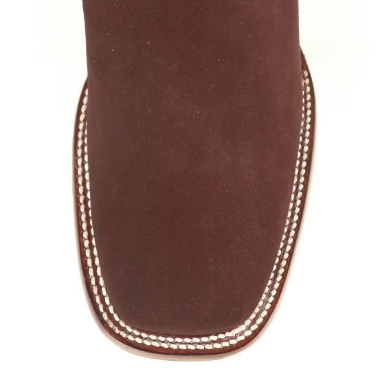 Botines Charros de Gamuza Punta Cuadrada Los Altos Botas Color